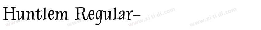 Huntlem Regular字体转换
